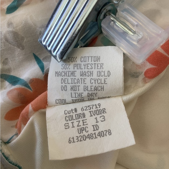 Vintage Y2K Heart Soul Floral Skirt Size 14 | Sheer Detail Overlay | Boho - Picture 11 of 11